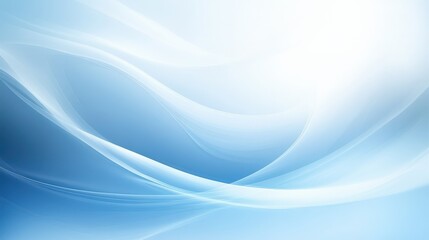 Abstract Light Blue Flowing Lines