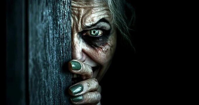 Mystical Witch Staring Intensely &ndash; Dark Horror Fantasy Art