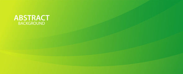 Abstract green banner background. Graphic design banner pattern background template with dynamic curve shapes