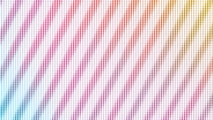Flat Develop neon stripe tile repeats using crisp diagonal or vertical lines in vivid hues over white suitable for edgy brand refreshes and minimal packaging concept as Use bold diagonal neon stripes 
