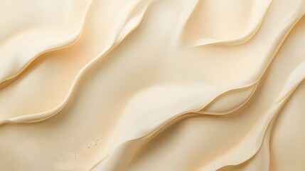 Textured sandy surface, soft undulating patterns in light beige hues, ideal for backgrounds or nature themes.