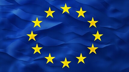 Eu flag symbolizing unity and economic collaboration in europe.