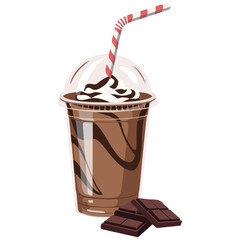 Chocolate milkshake cup
