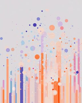 AI Optimization Design with Pastel Scatter Plots for Brilliant Art