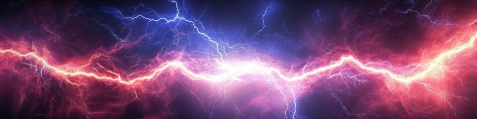 Stunning Abstract Lightning Banner Background Design
