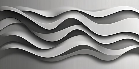 stylish wallpaper showcasing flowing silver and gray metallic waves, creating a sleek and minimalistic design with elegant texture.
