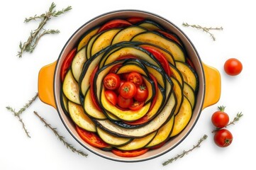 Colorful French Ratatouille Dish
