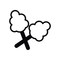 Cotton candy Vector icon