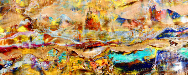 Abstract art background . Hand painting artwork on canvas .