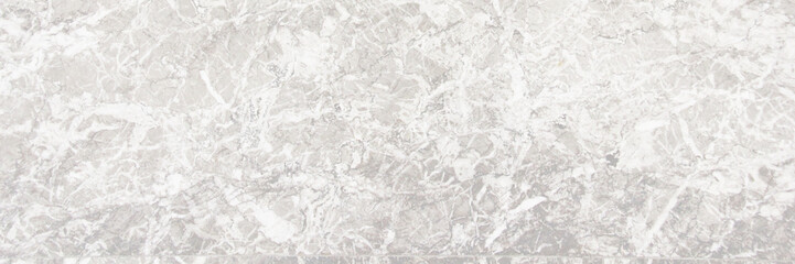 White marble background or texture and copy space, horizontal shape with space for design. Web banner. Wide. Panoramic. Website header