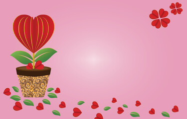 love valentine heart background flowers wedding