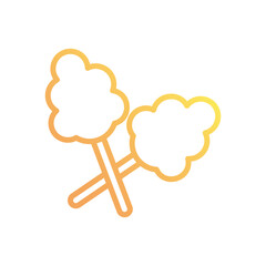 Cotton candy Vector icon