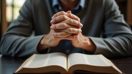Praying Hands Together: Seeking God's Blessings for a Better Life Online