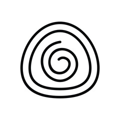 Swiss Roll Vector icon