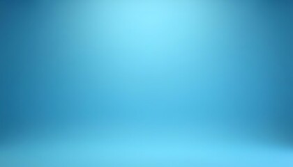 Abstract Blue Studio Background with Gradient Lighting for Product Display