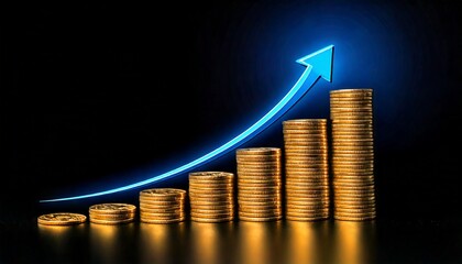 gold coins and graph