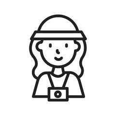 Photographer icon vector image. Suitable for mobile apps, web apps and print media.