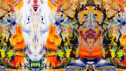 Abstract art background . Hand painting artwork on canvas .