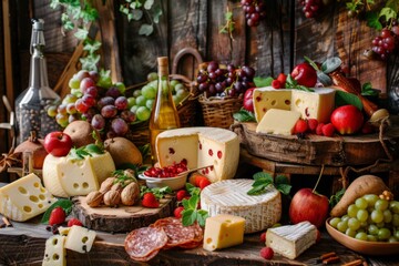 Fototapeta premium Bavarian Cheese with Traditional Flavor