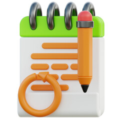 Revision 3D Illustration