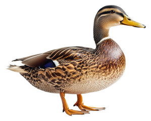 Obraz premium Mallard duck in natural habitat wildlife outdoors cut out