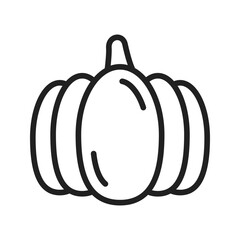 Pumpkin II icon vector image. Suitable for mobile apps, web apps and print media.