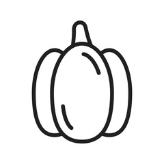 Pumpkin I icon vector image. Suitable for mobile apps, web apps and print media.