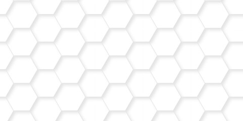 Fototapeta premium Vector white hexagonal background. Luxury White Pattern. wallpaper Illustration. Futuristic abstract honeycomb mosaic white background. geometric mesh cell texture. modern futuristic wallpaper.