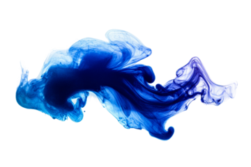 Dynamic blue swirl abstract background digital design cut out