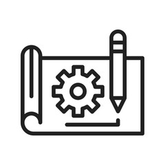 Draw Prototype icon vector image. Suitable for mobile apps, web apps and print media.