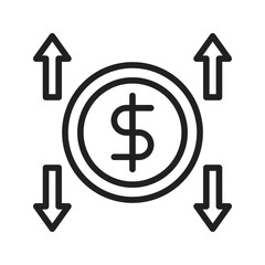 Profit Loss icon vector image. Suitable for mobile apps, web apps and print media.