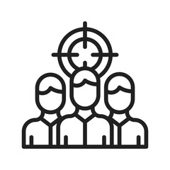 Target User icon vector image. Suitable for mobile apps, web apps and print media.