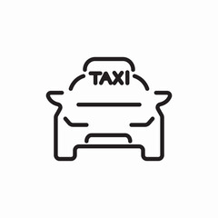 taxi transportation service car icon vector sign