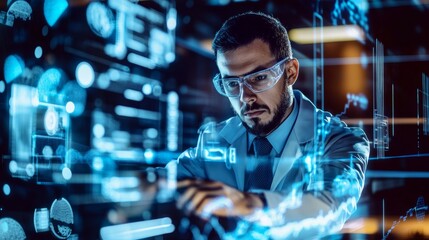 A quantum cryptography expert developing secure communication systems for data transmission, tech lab with quantum computers, encryption tools