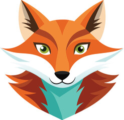 Obraz premium fox head icon vector 