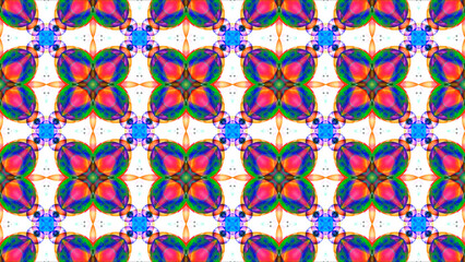 colorful giant flower violet green pollen orange leaves and blue daimond ring