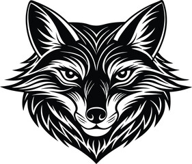 Fototapeta premium fox head icon vector 