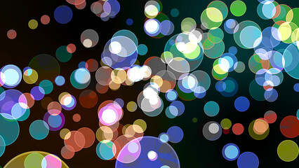 rainbow bubble divine dimension bokeh blur red absract dark isolated