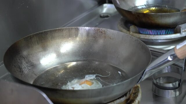 Chef Boiling eggs