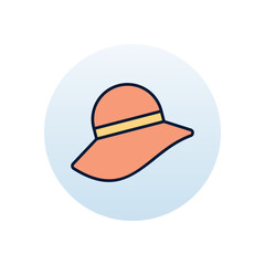 Pamela hat Vector icon