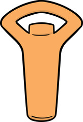 Illustration of bottle opener
