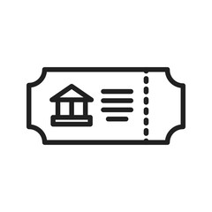 Tickets icon vector image. Suitable for mobile apps, web apps and print media.