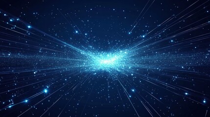 Fototapeta premium Cosmic Energy Radiating From a Central Point