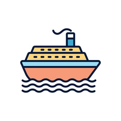 Obraz premium Cruise Vector icon
