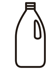 シンプルなボトルのイラスト
