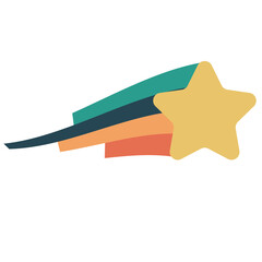 Rainbow Shooting Star