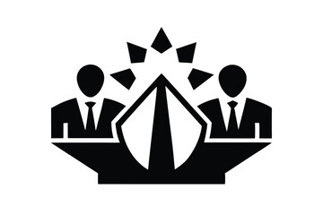strategic alliance vector icon.eps