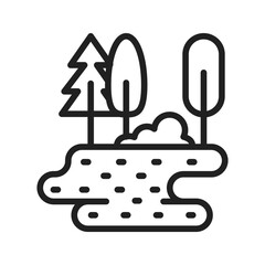 Nature icon vector image. Suitable for mobile apps, web apps and print media.