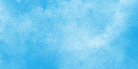 Abstract grunge tint light blue watercolor background,Abstract blue sky with clouds, Light blue background with watercolor,Soft and cloudy blue sky Watercolor background texture. 