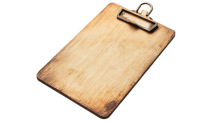 Fototapeta premium Real photo of a wooden clipboard png